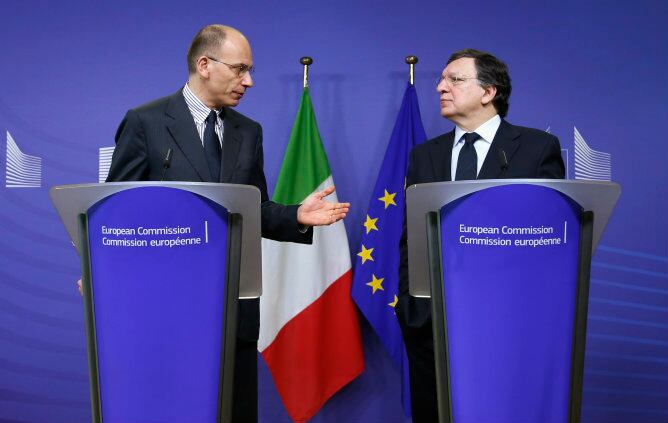 El primer ministro italiano, Enrico Letta, se ha reunido con José Manuel Durao Barroso en Bruselas para exigir un nuevo compromiso contra el paro