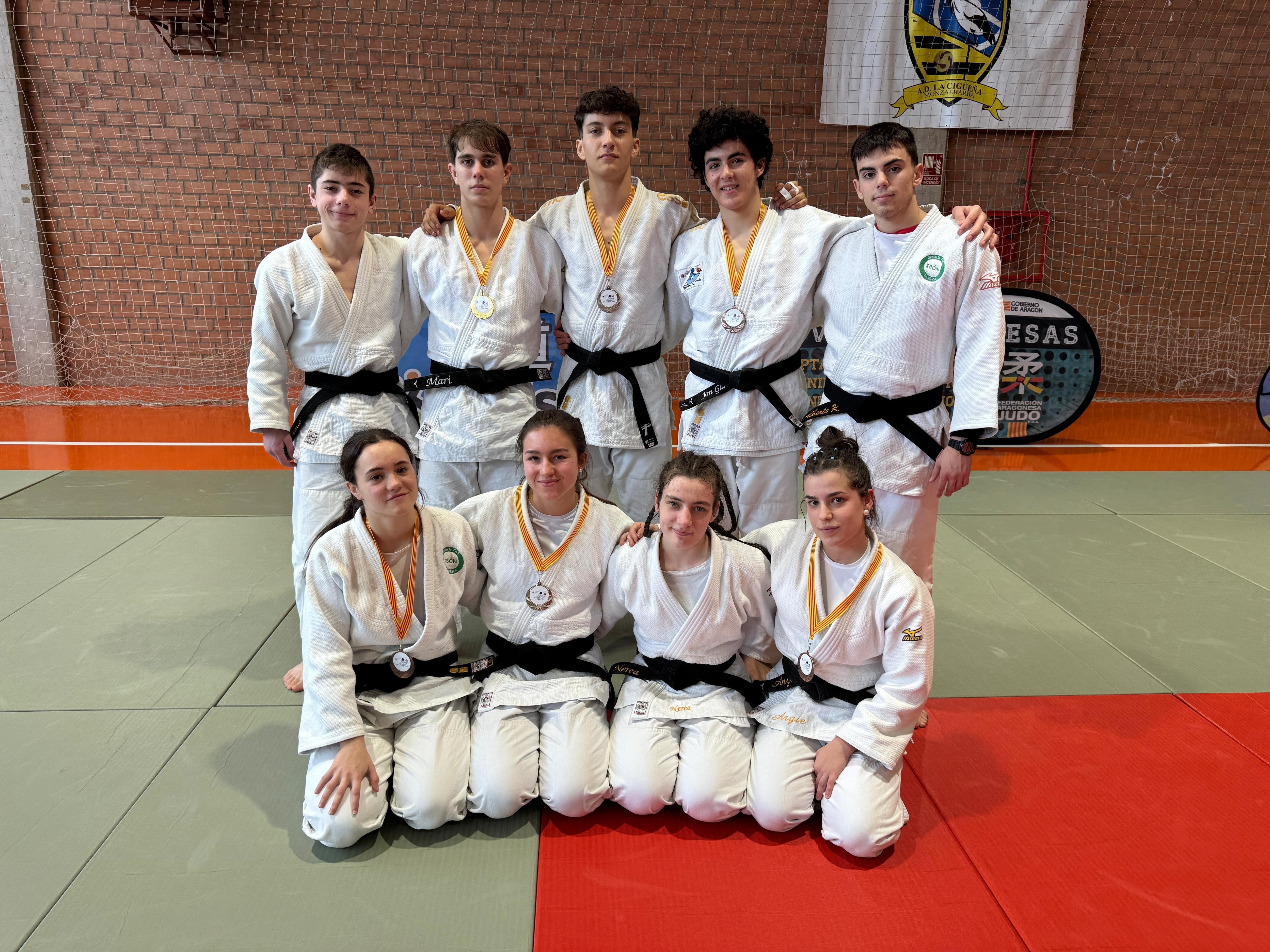 Judocas del Club Ibón en el Campeonato de Aragón