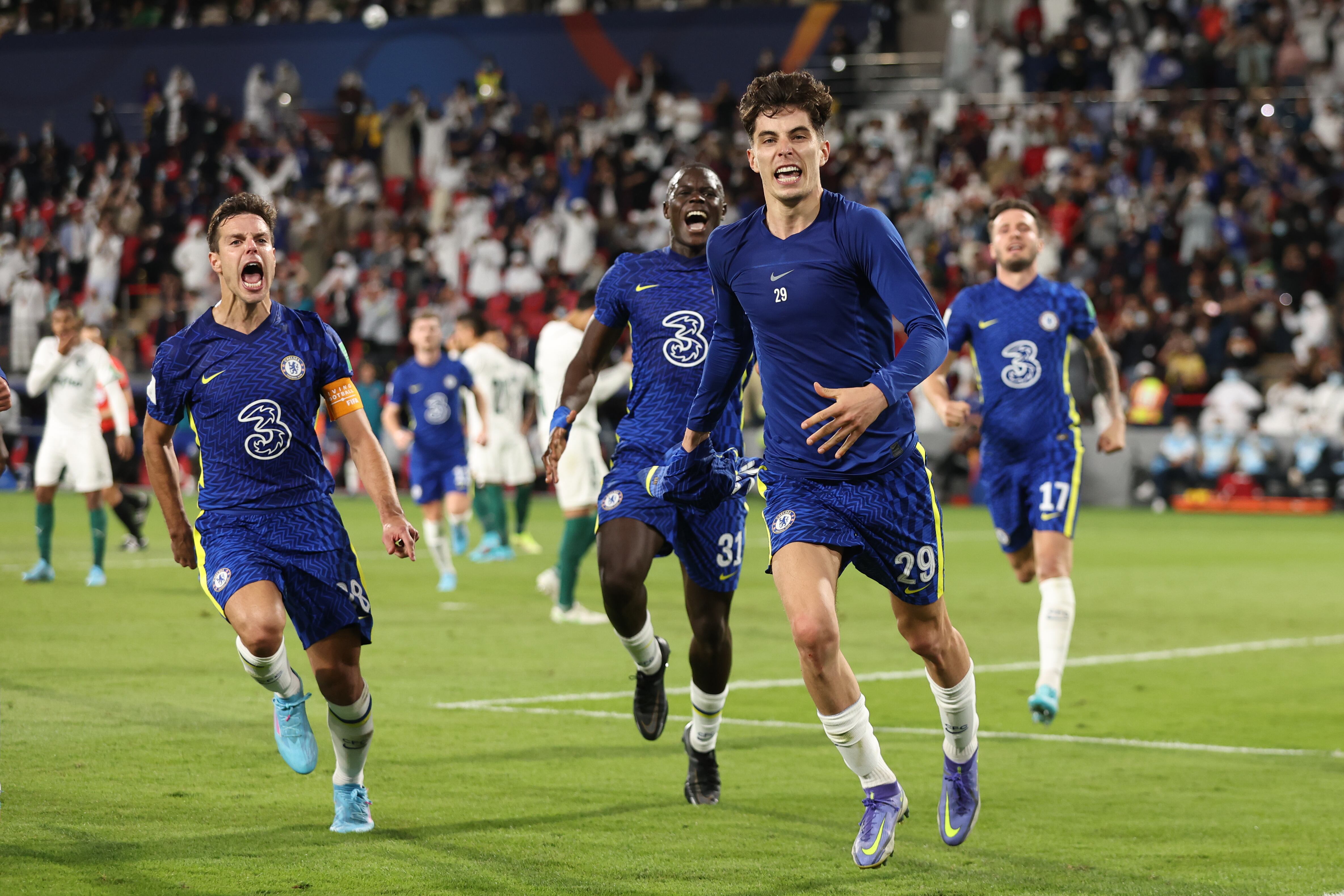 Kai Havertz celebra su gol contra el Palmeiras