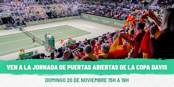 Jornada de puertas abiertas el domingo para ver los entrenamientos de Croacia y España de tenis