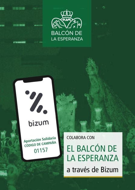 Cartel para poder colaborar con Bizum