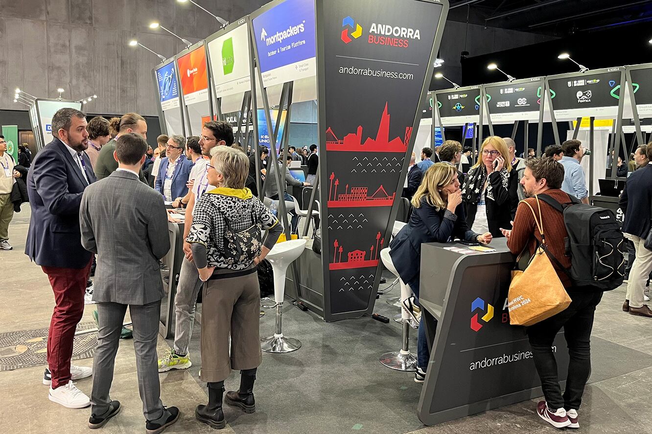 L'estand d'Anodrra Busniess al Mobile World Congress de Barcelona