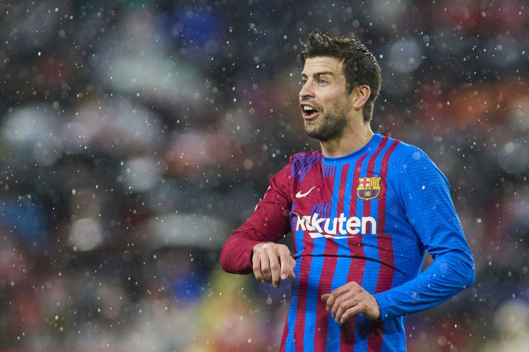 Gerard Piqué, durante el partido de este martes contra el Sevilla.