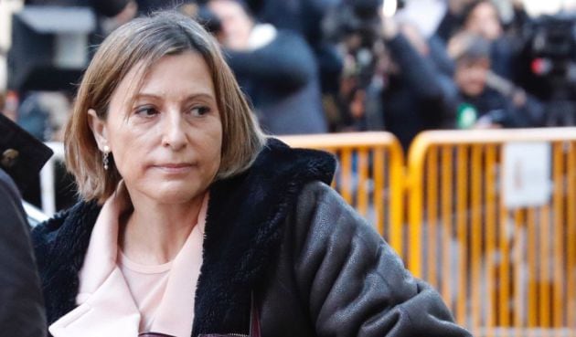 Carme Forcadell en una comparecencia ante el Supremo