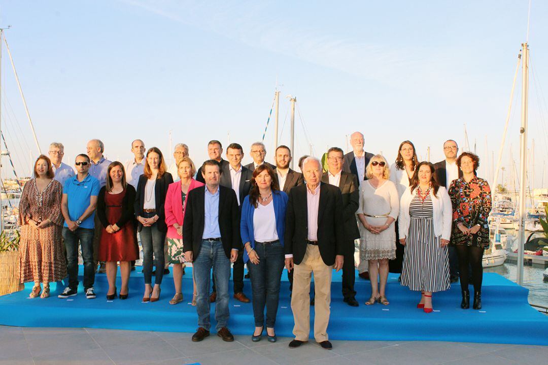Presentación de la candidatura del PP de Dénia, con el apoyo de Pepe Císcar y José M. García Margallo.