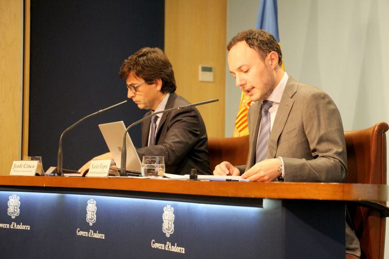 El ministre d'Interior, Xavier Espot, detalla les ajudes socials concedides el darrer any.