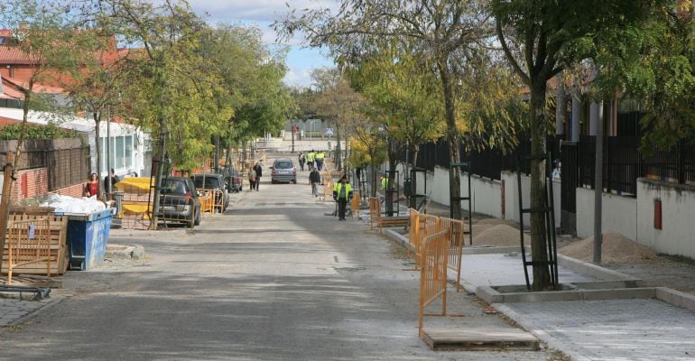 Obras en las calles de Tres Cantos