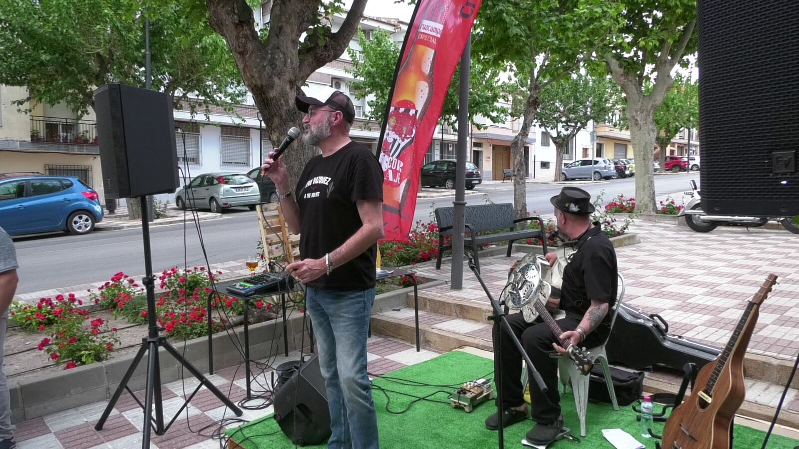 El británico Trevor Babajack Steger durante la presentación del Festival Frank Rock & Blues 2023