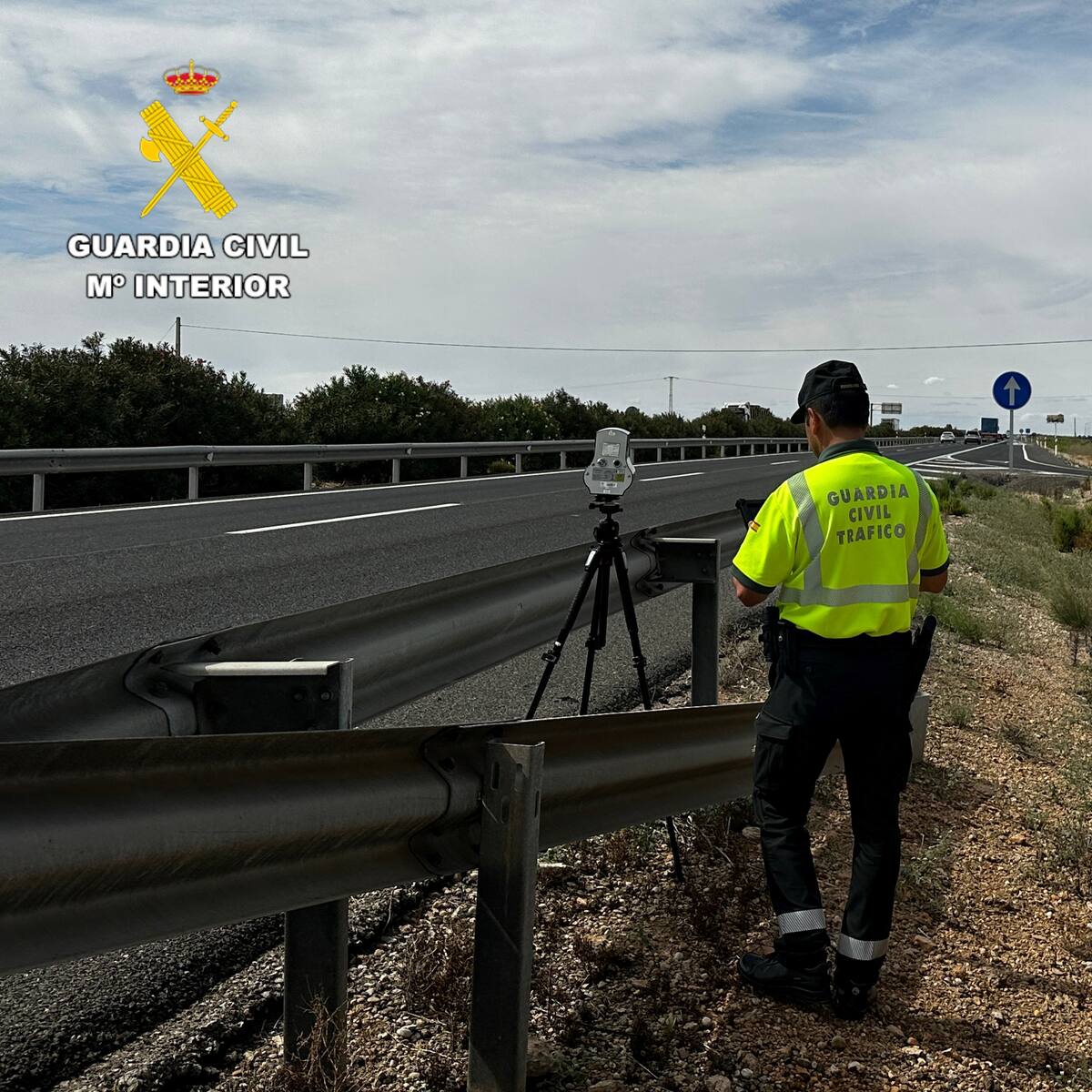 Pillado un conductor novel conduciendo a 214 Km/h en El Pedernoso