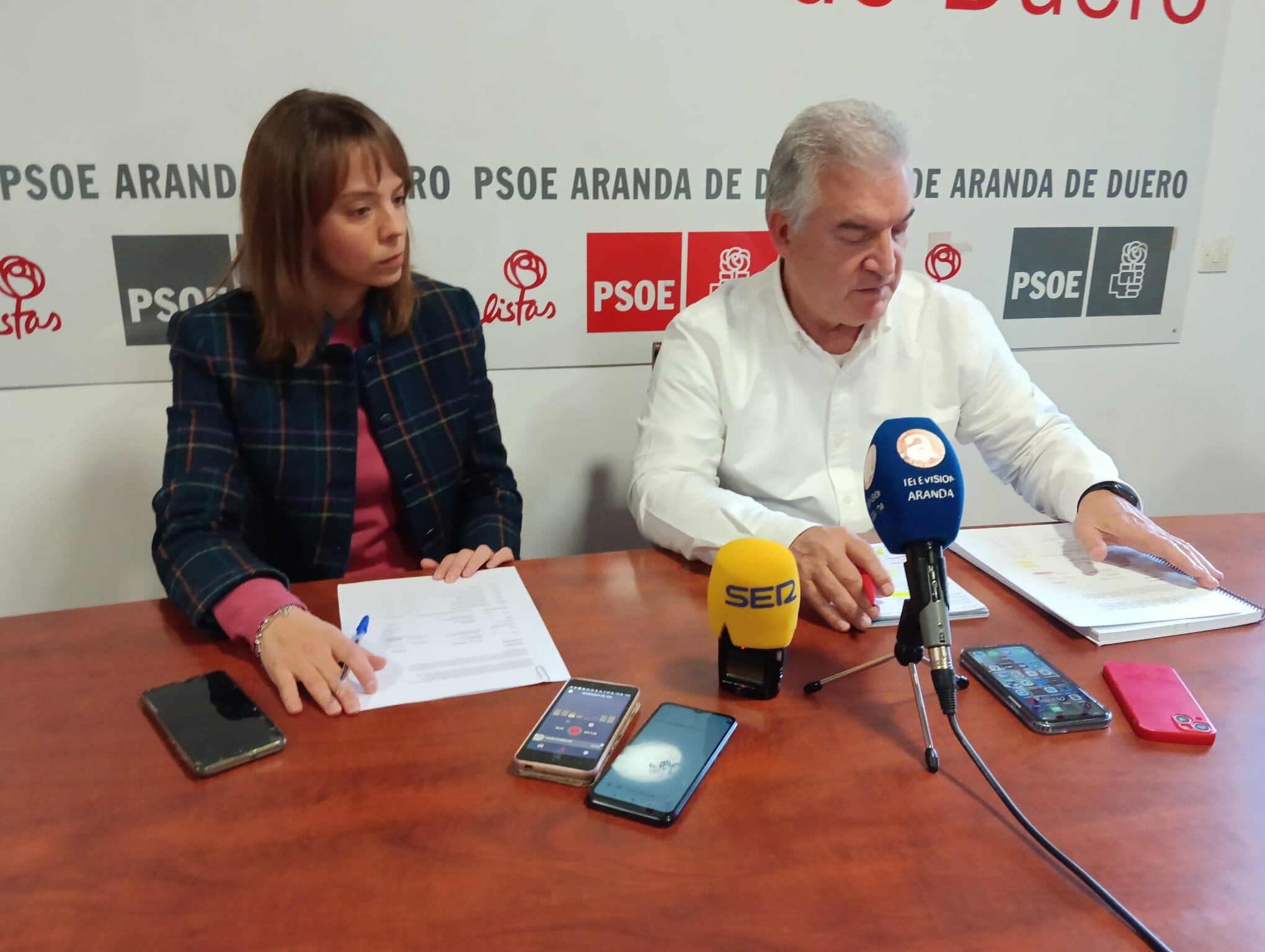 Ildefonso Sanz y Ana Lozano, ediles del PSOE