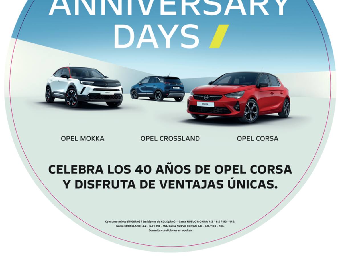 Jornada de Puertas Abiertas, del 19 al 24 de septiembre por el 40 aniversario de Opel Corsa