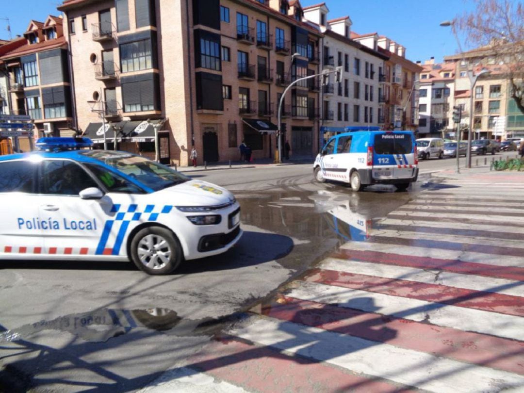 La Policía Local de Aranda, en una intervención