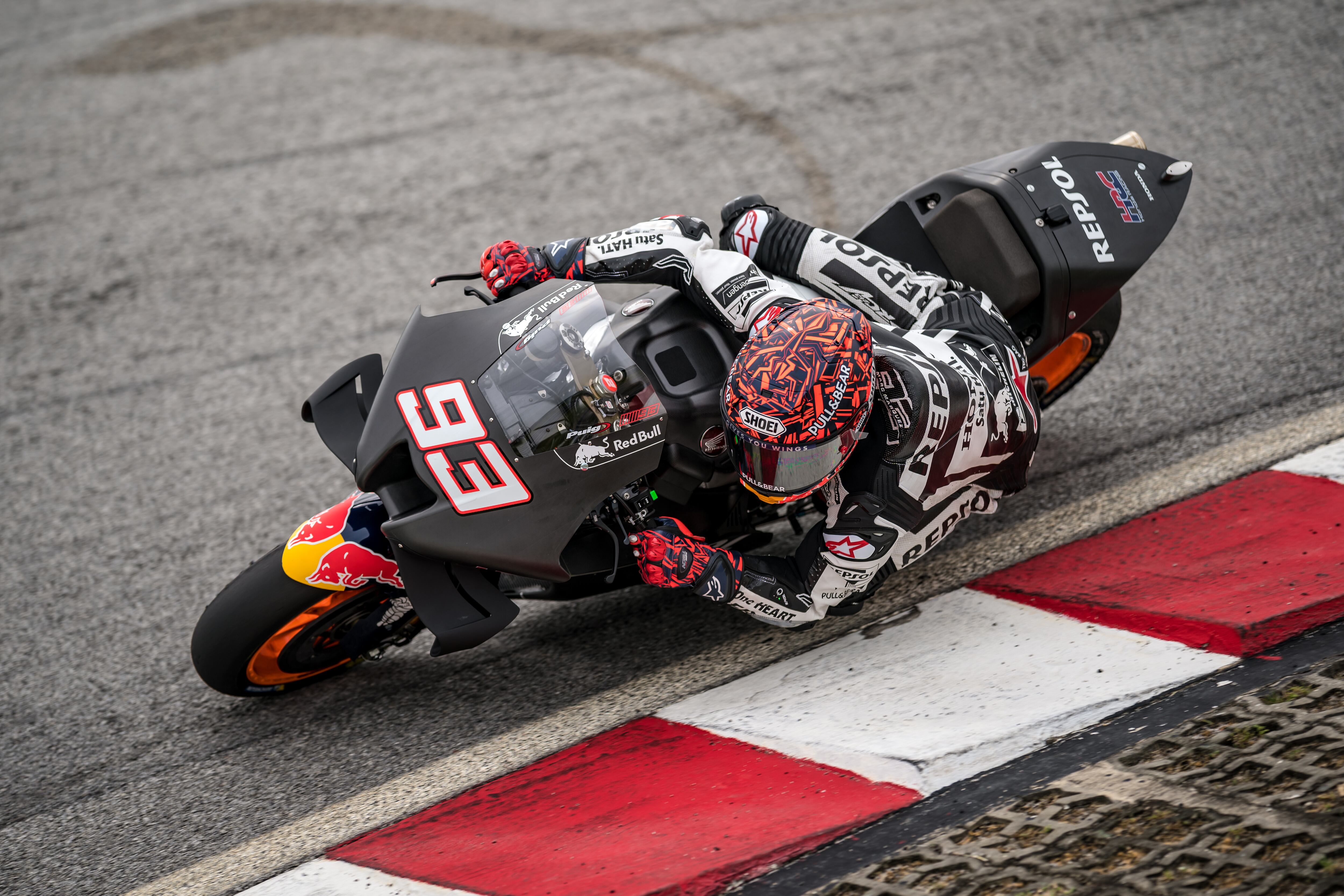 Marc Márquez en el segunda día de test