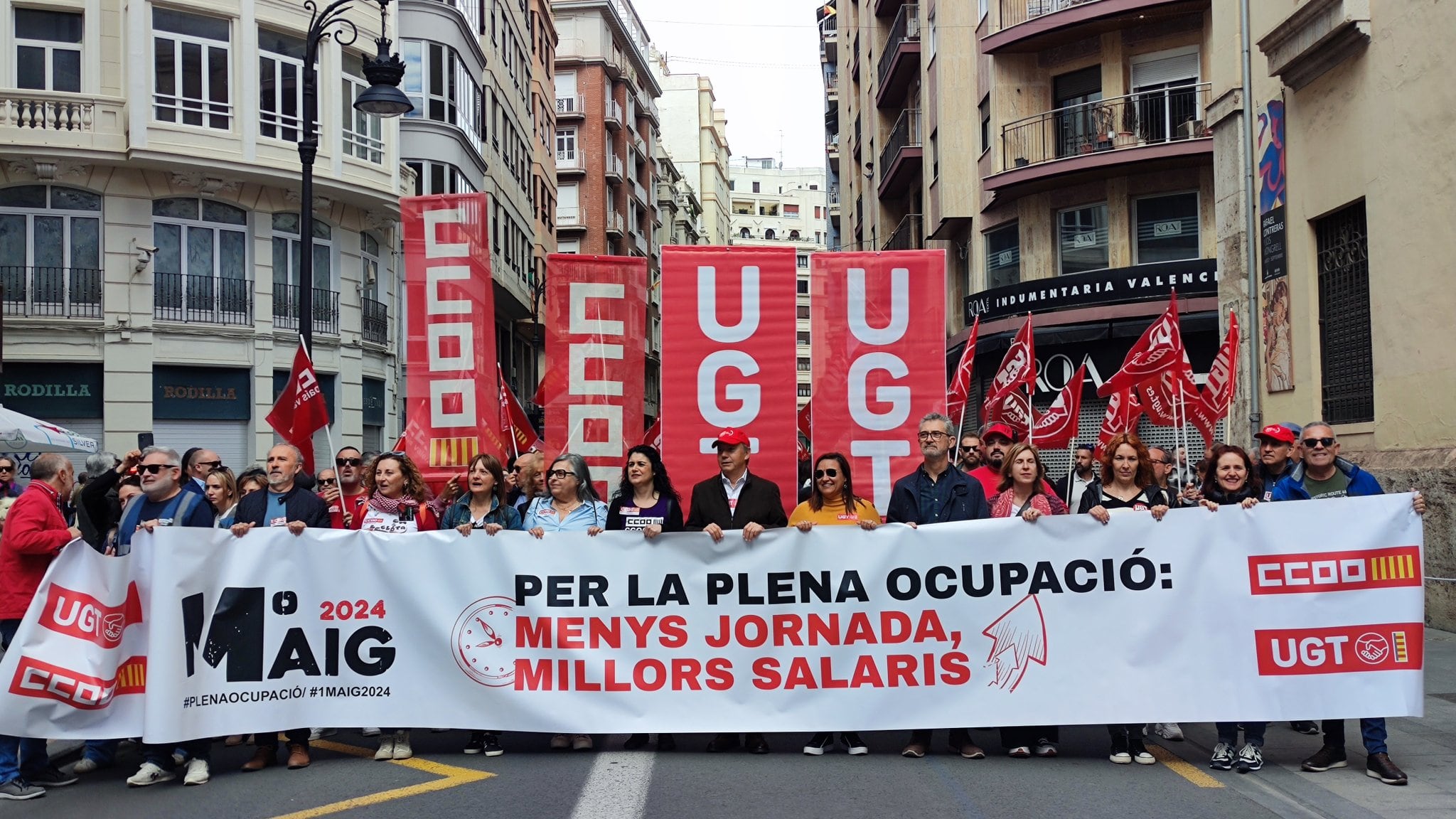 Manifestación del 1 de Mayo en València