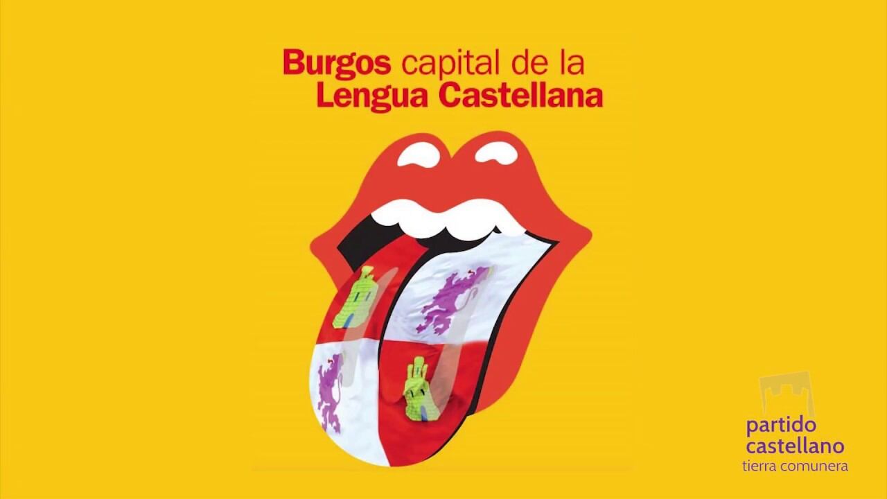 Logo elegido por el Partido Castellano Tierra Comunera para impulsar la declaración de Burgos como Capital de la Lengua