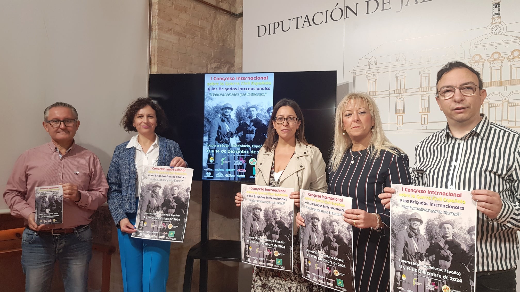 Presentación del I Congreso Internacional sobre la Guerra Civil española y las Brigadas Internacionales.