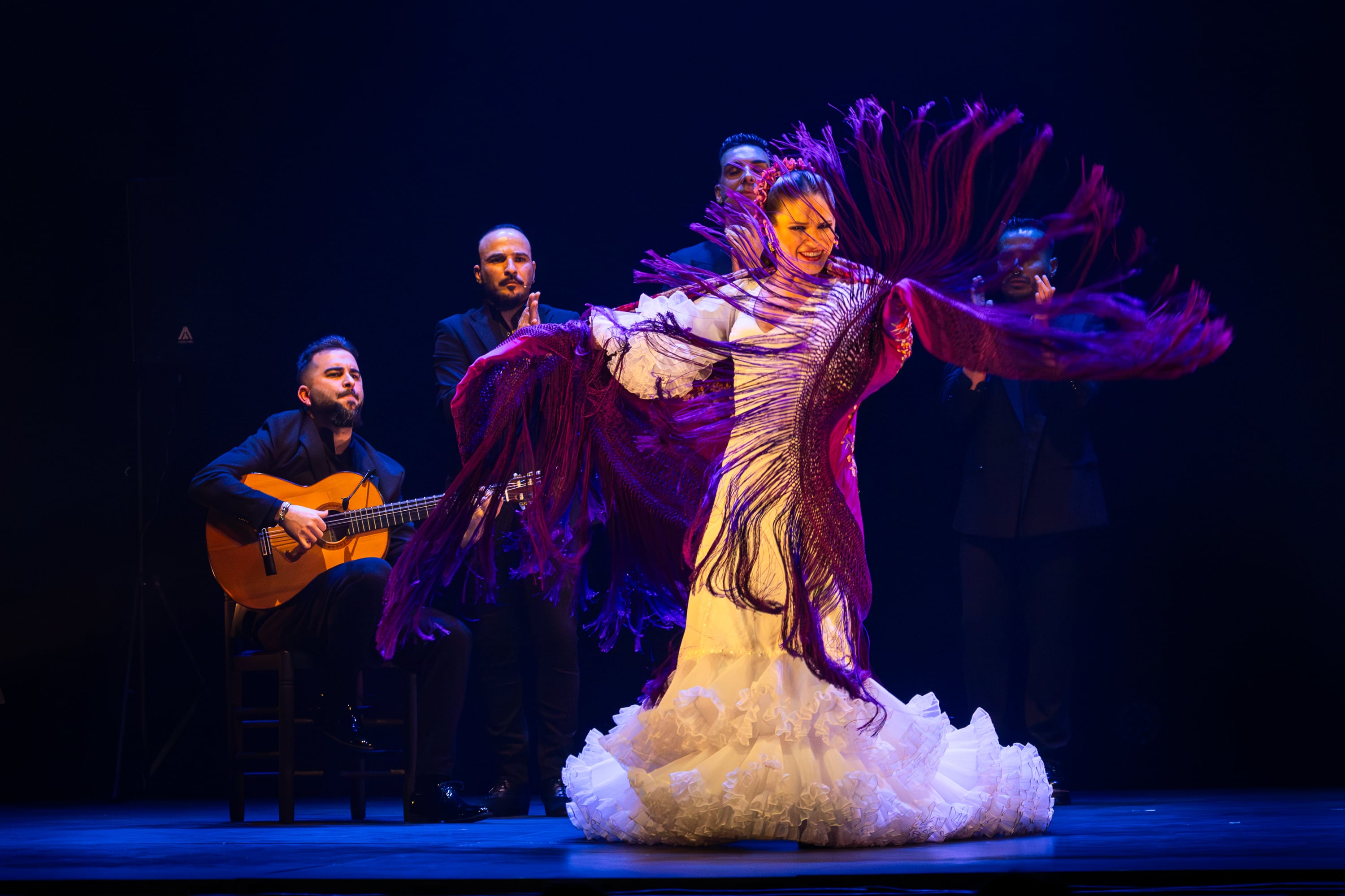 Salomé Ramírez durante su actuación en el Teatro Villamarta