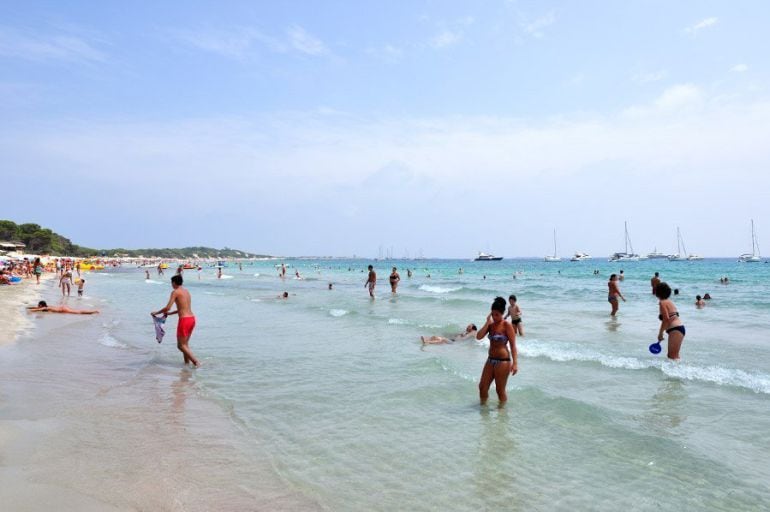 Imagen de la playa de ses Salines