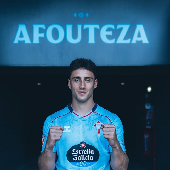 Pablo Durán en Balaídos tras su renovación