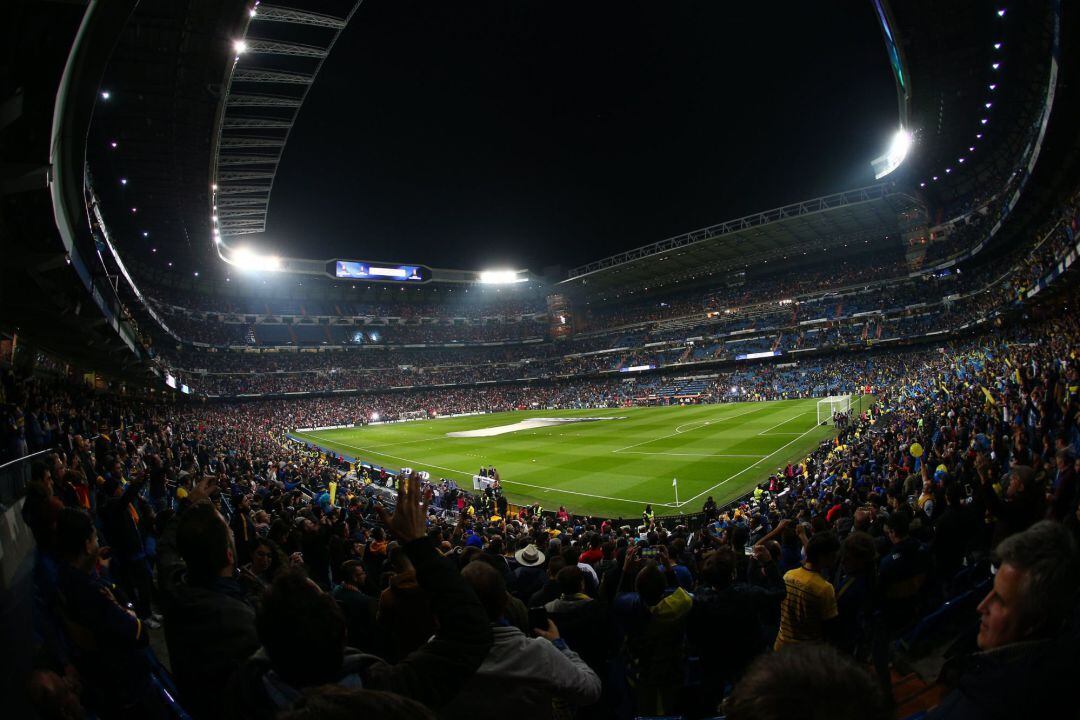 El Bernabéu, antes de la final entre River y Boca