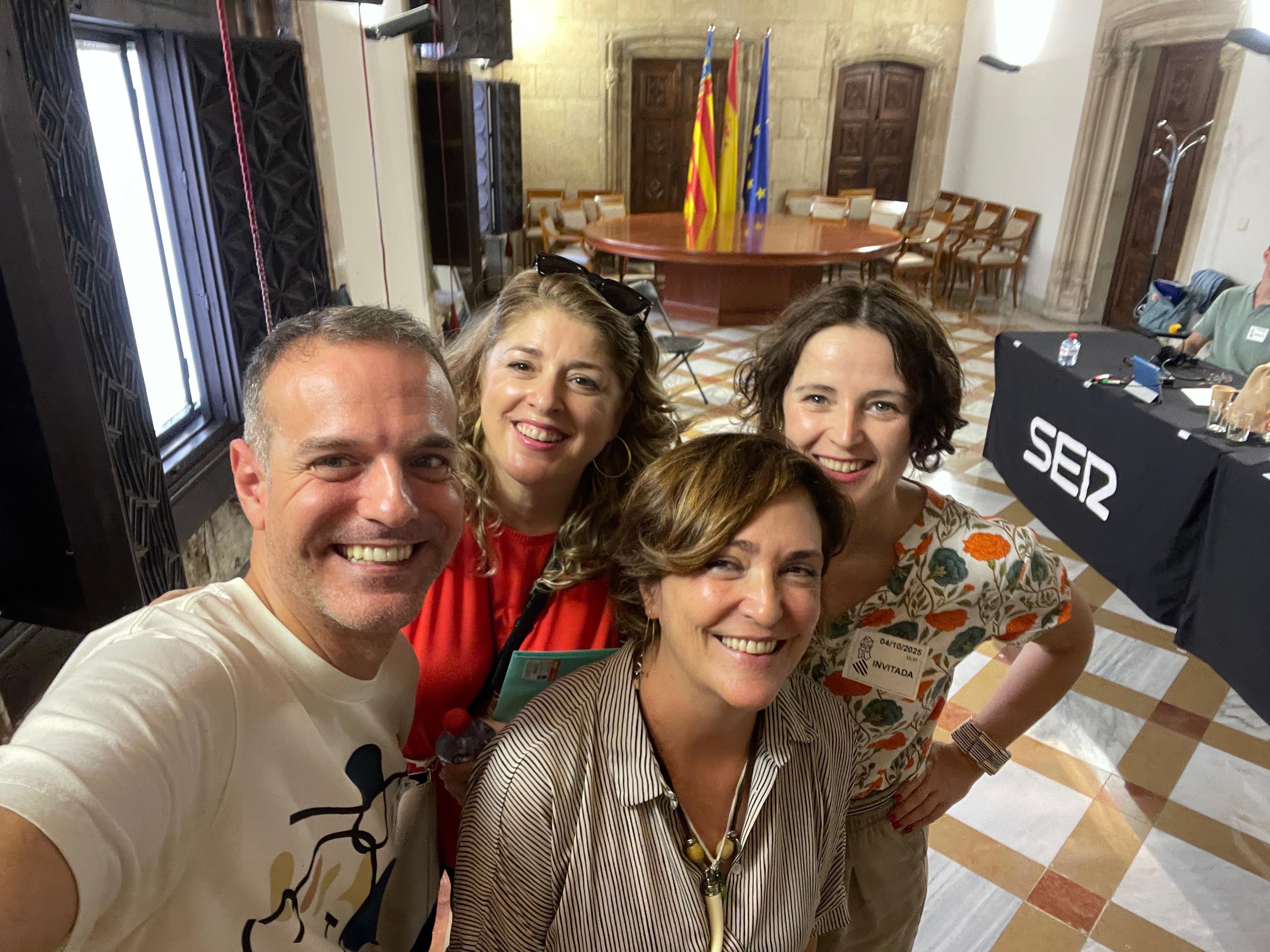 València, octubre 2025. SER Viajeros Comunitat Valenciana desde el Palau de la Generalitat