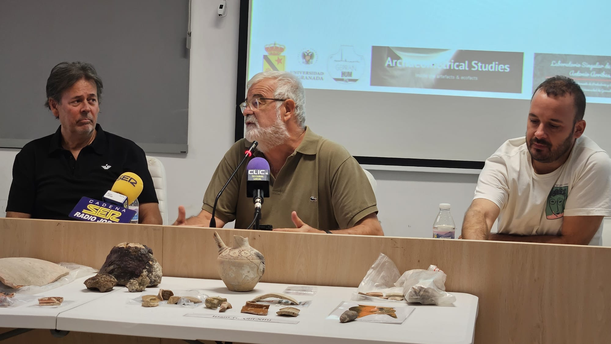 Momento de la intervención del catedrático de la UGR, Francisco Contreras