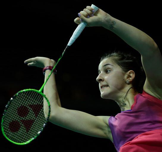 Carolina Marín, durante un partido