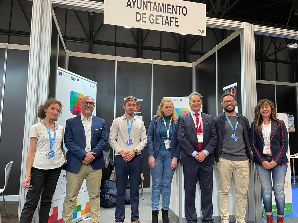 El alcalde en funciones de Getafe, Herminio Vico, acudió a la presentación del proyecto EPIU en el Congreso nacional de arquitectura celebrado en IFEMA.