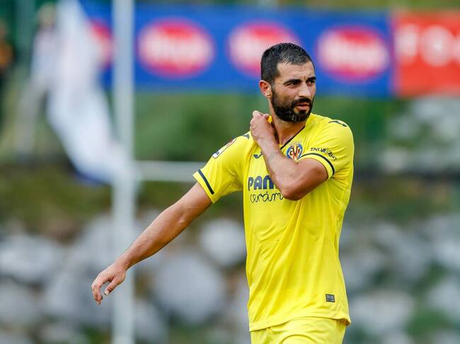 Albiol, durante un partido con el Villarreal