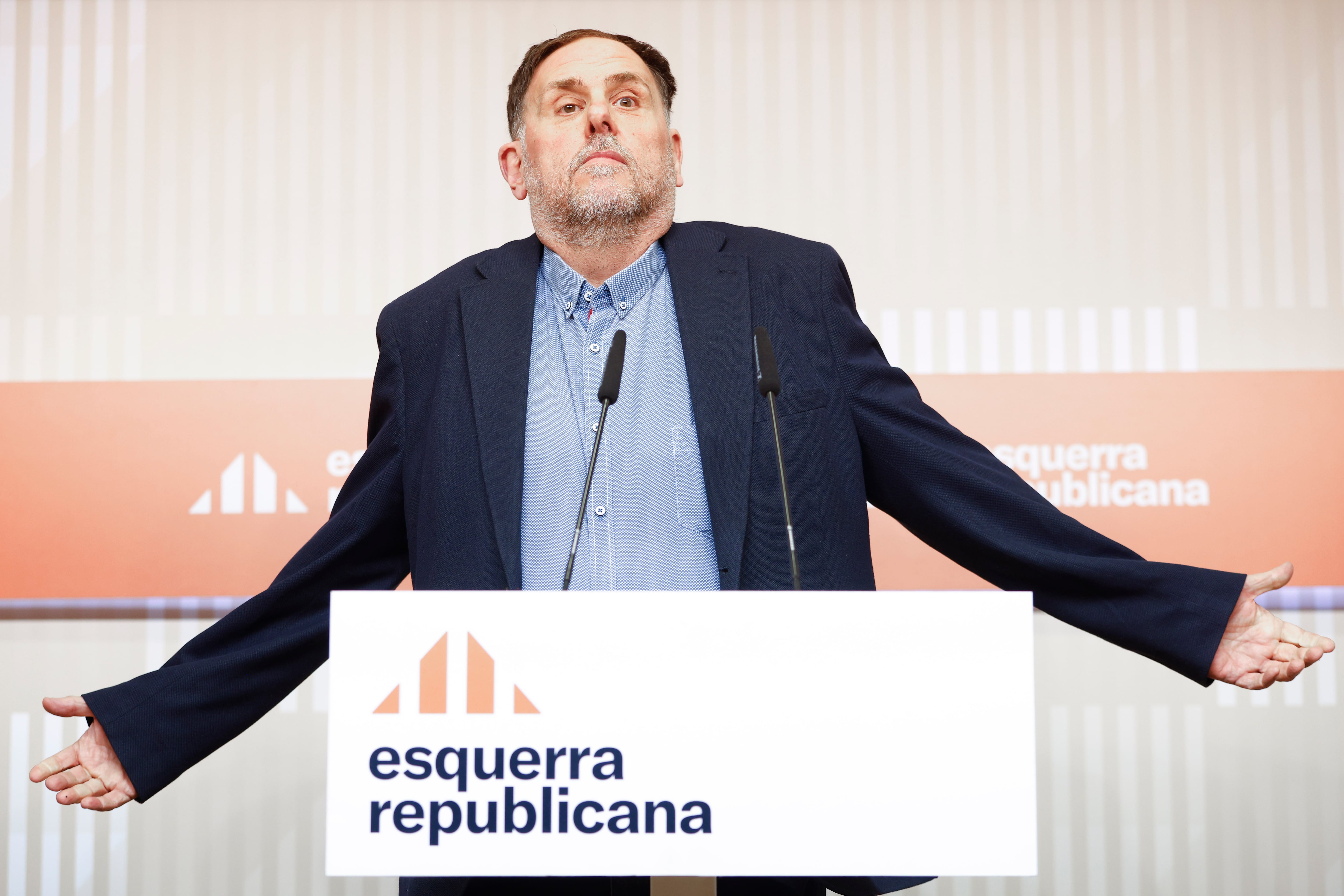 El líder de ERC, Oriol Junqueras, ha explicado este lunes que retirarán su proposición de ley en el Congreso para que Cataluña recaude el IRPF.