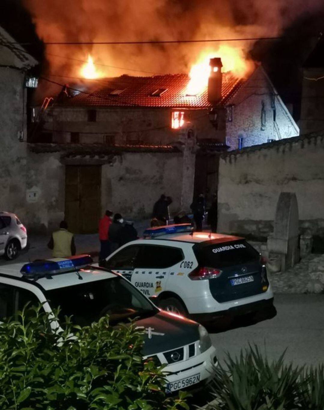 Incendio de una vivienda en Casla