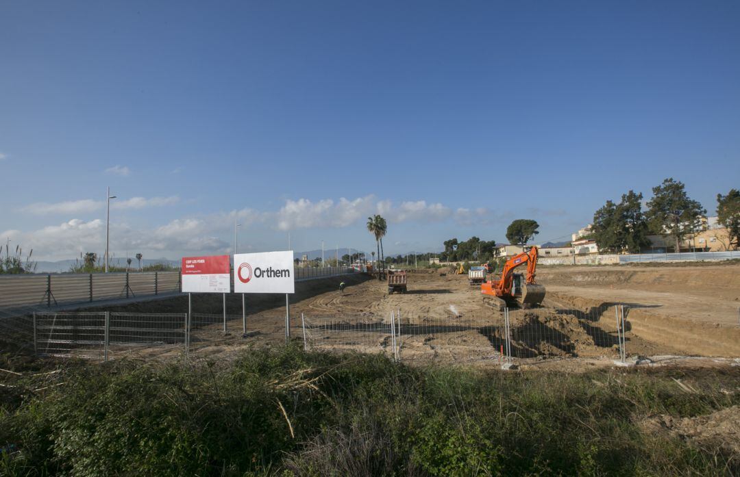 Obras del nuevo colegio Les Foies del Grau de Gandia 
