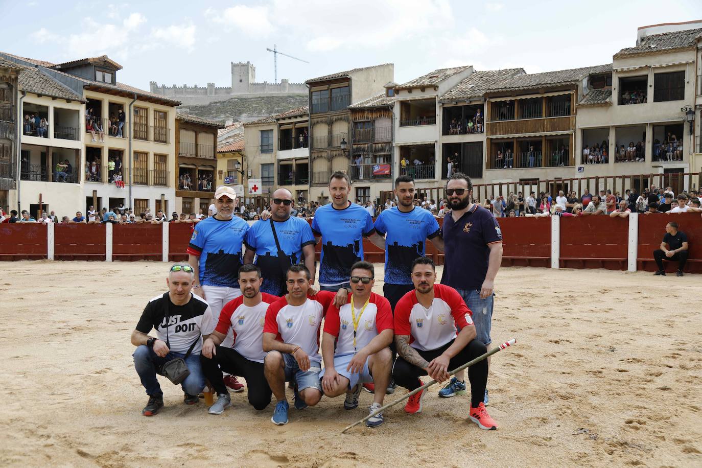 Los miembros de la directiva de la ACT El Corro de Peñafiel