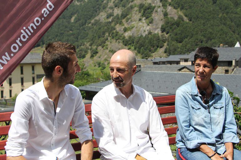 Miquel Palacios, Xavier Herver i Maria de la O Soto presentant les Nits Obertes d'enguany