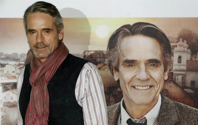 Jeremy Irons en la presentación en Madrid de &#039;Tren de noche a Lisboa&#039;