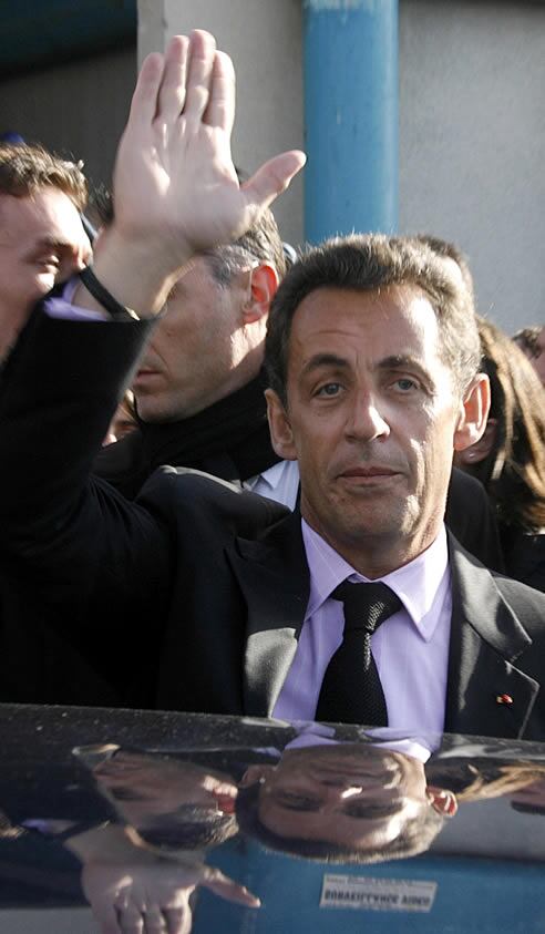 Sarkozy en Guilvinec (noroeste), donde ha acudido para reunirse con los pescadores franceses