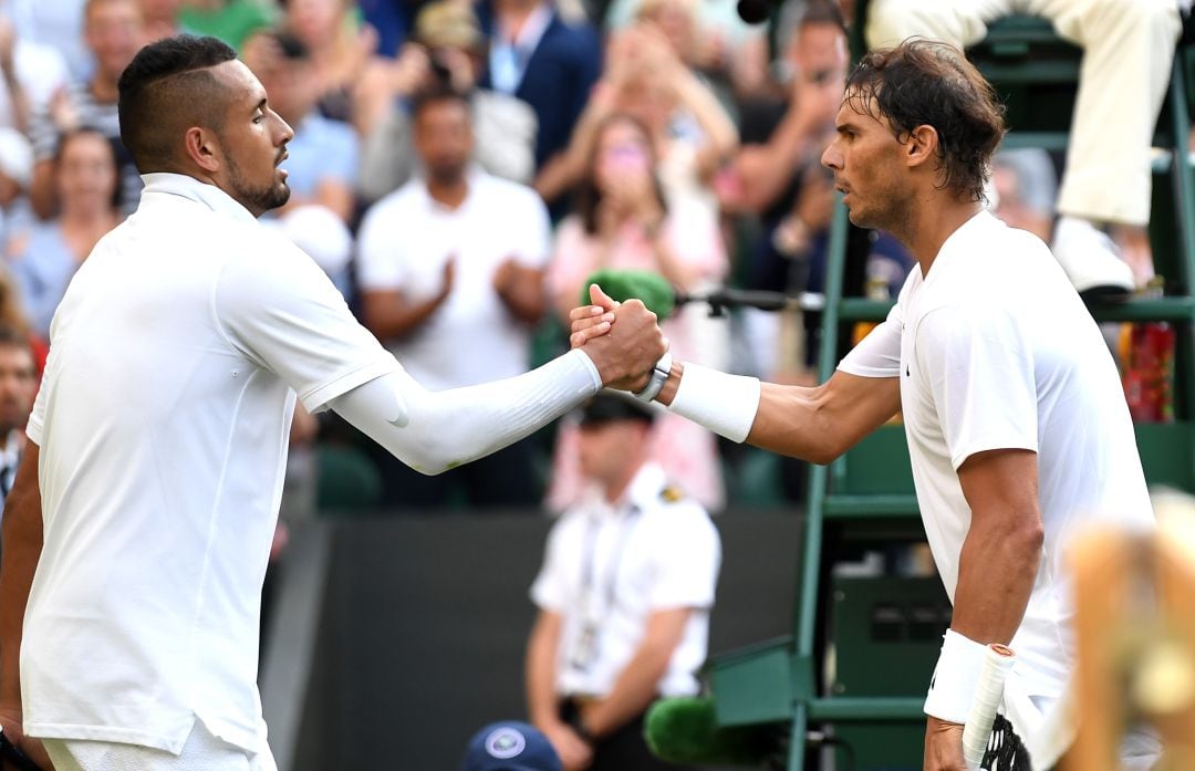 Nadal y Kyrgios, en Wimbledon 2019