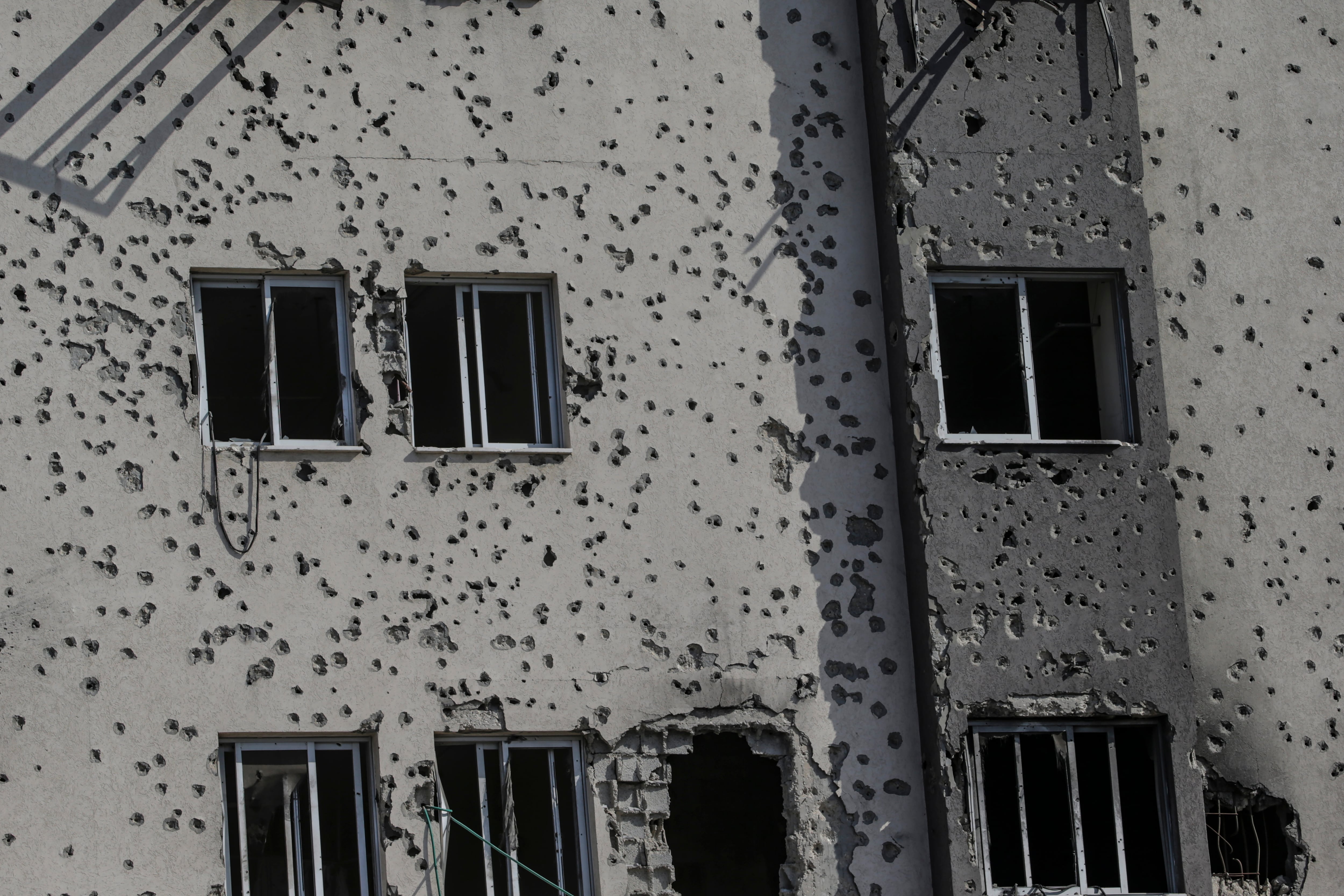 Vista exterior del hospital Al Shifa en la ciudad de Gaza, 23 de noviembre de 2025.