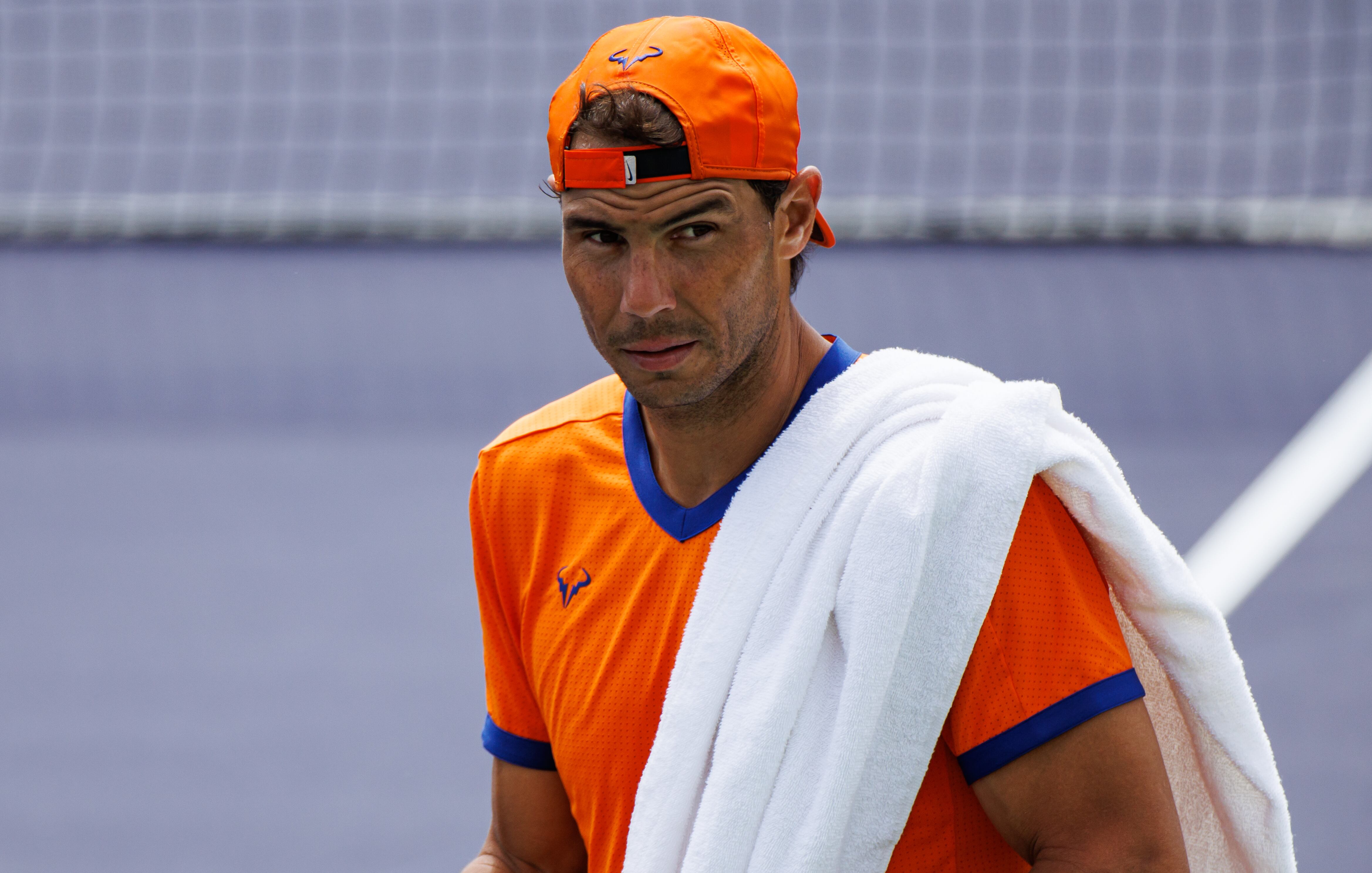 Rafael Nadal, durante su estancia en Indian Wells