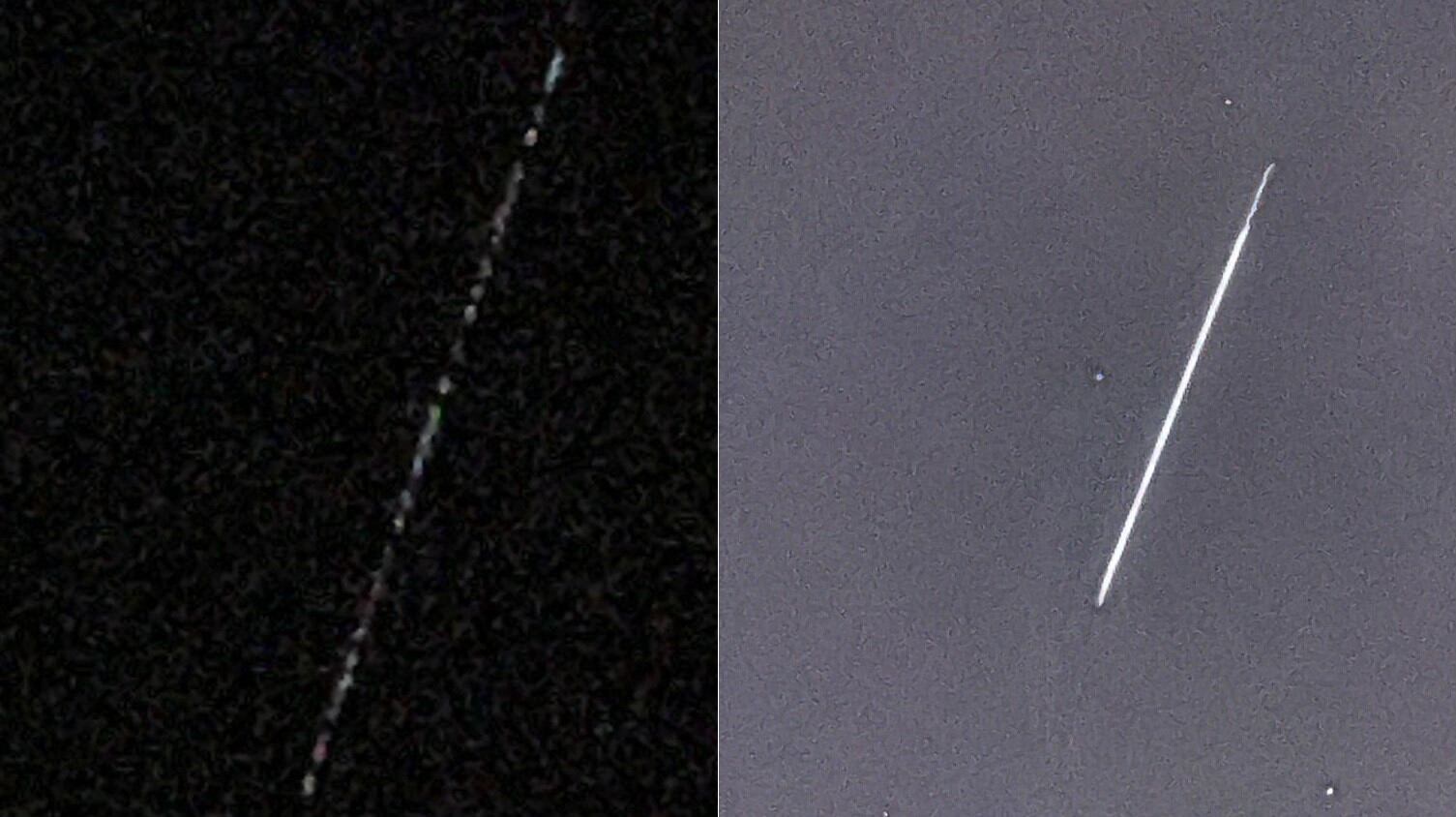 La retxa  dels  dispositius en òrbita de n&#039;Elon Munsk es veia així des de Santandria.