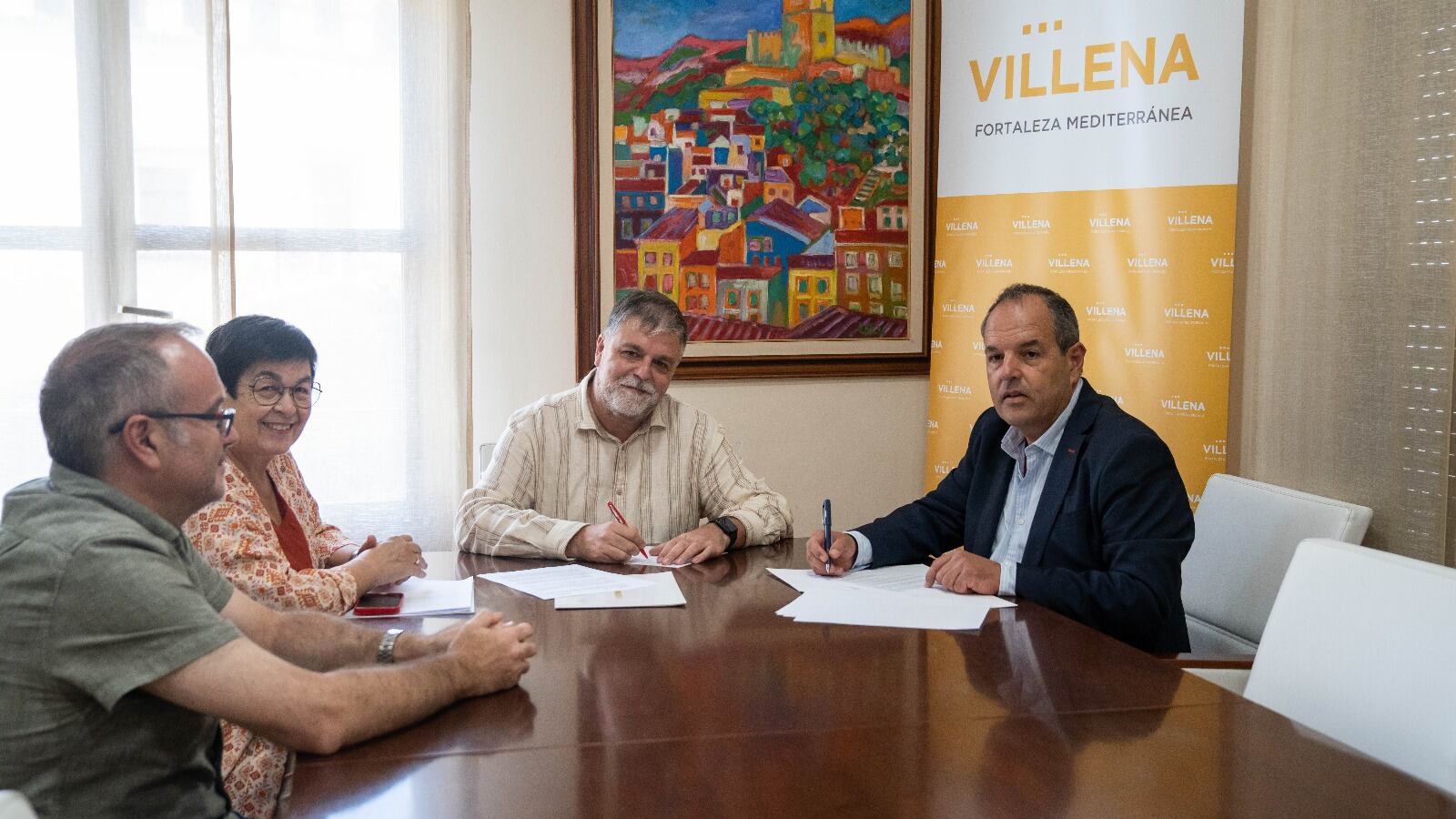 Reunión y firma del convenio