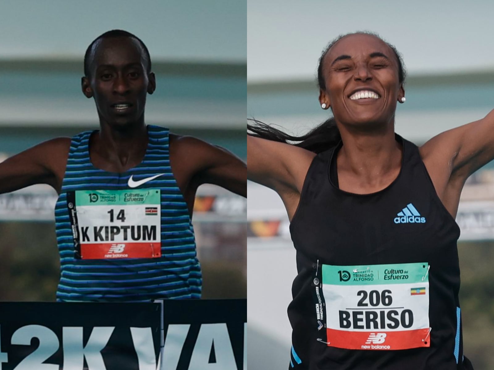 Kelvin Kiptum y Amane Beriso ganan la Maratón de València más rápida de la historia