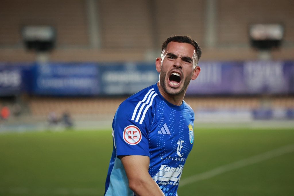 Nané celebra el gol ante el Águilas