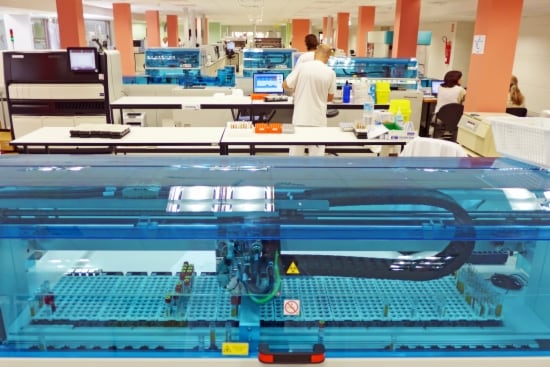 Imatge del nou laboratori clínic de l'Hospital de la Vall d'Hebron