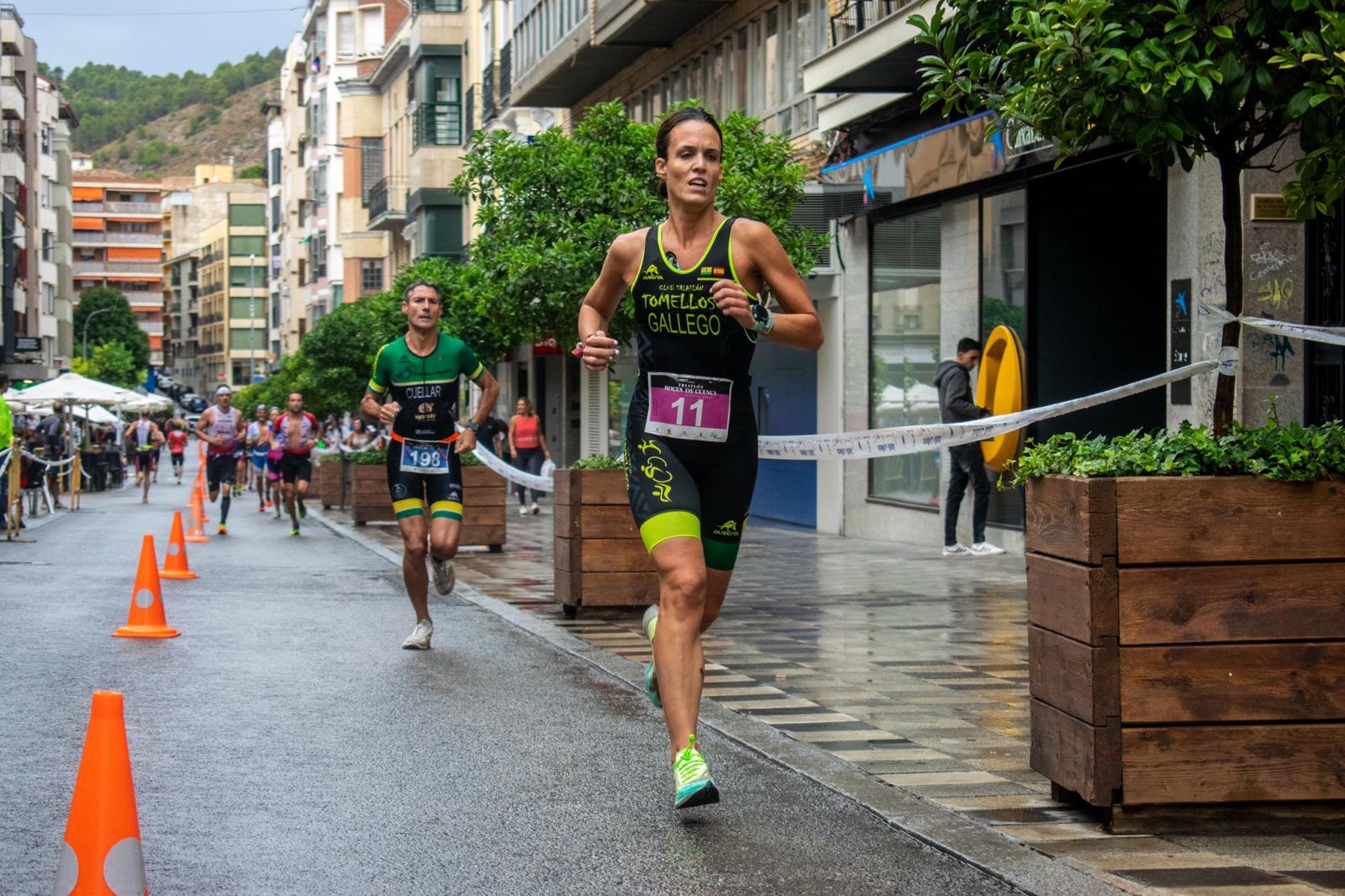 Laura Gallego en una de sus pruebas