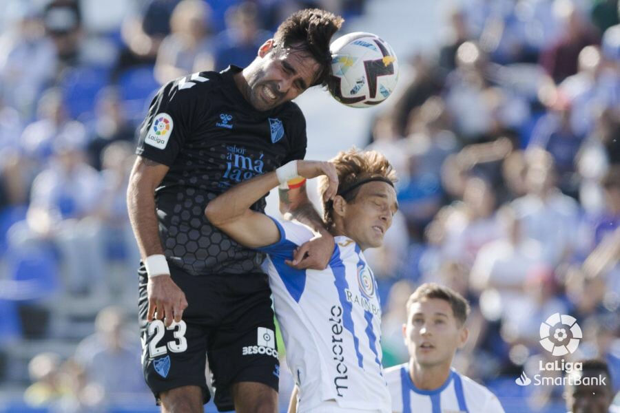 El Málaga jugó este miércoles contra el Leganés en el estadio de Butarque