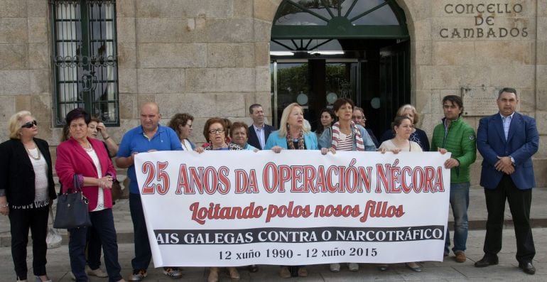 Algunas de las mujeres que alzaron su grito contra el narcotráfico en la Ría de Arousa