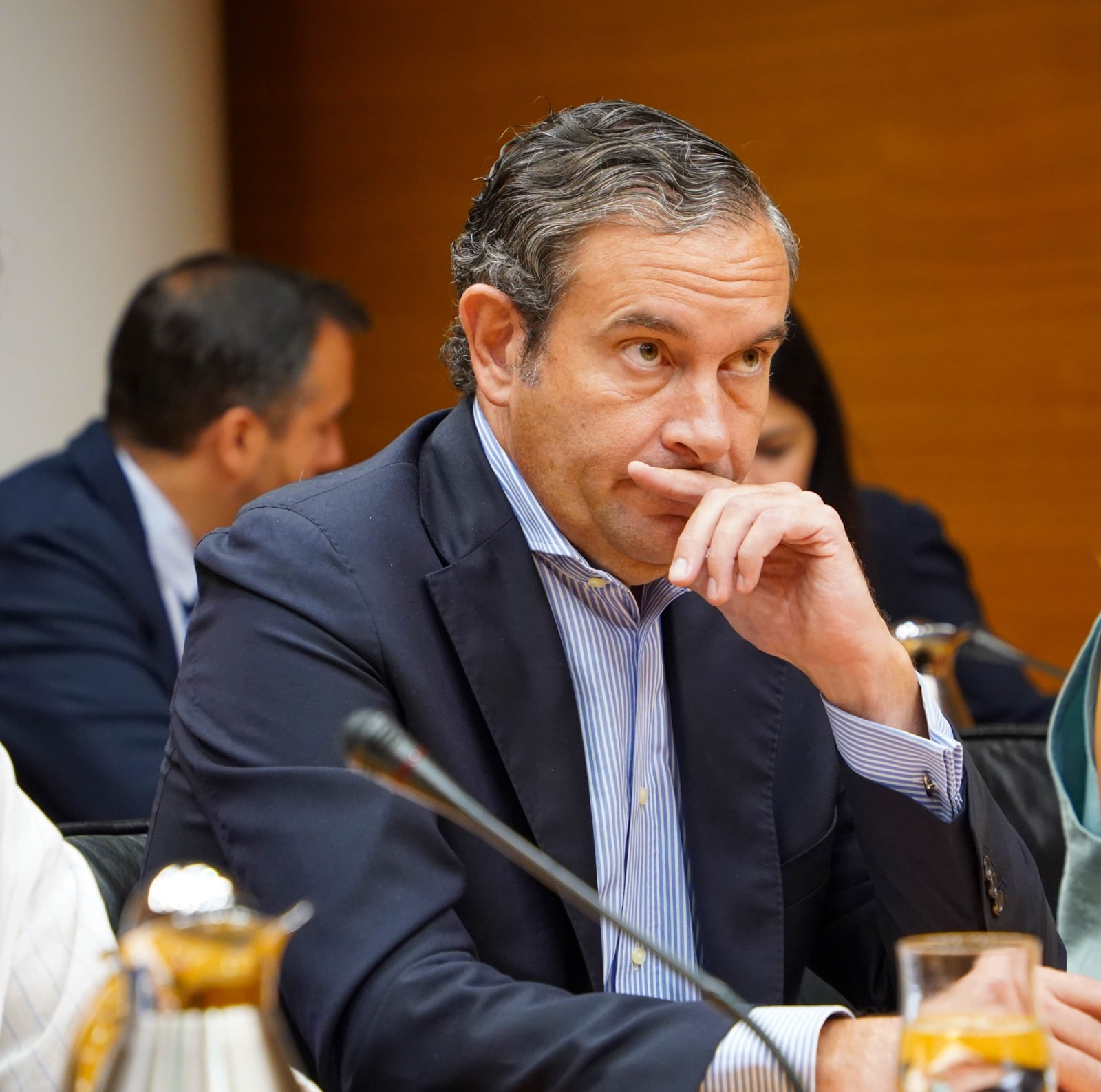 El diputado alcoyano Fernando Pastor en Les Corts Valencianes.