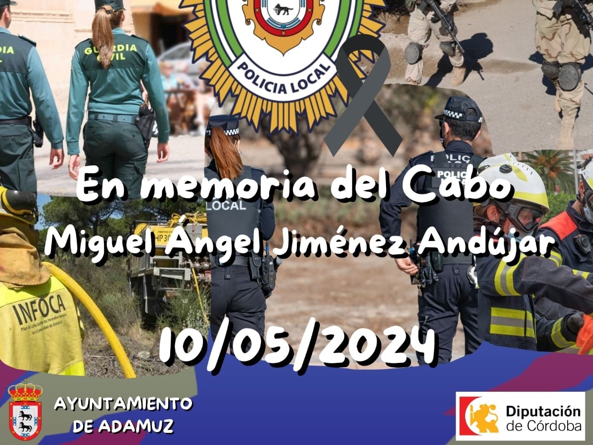 Homenaje al cabo cordobés Miguel Ángel Jiménez Andújar en Adamuz