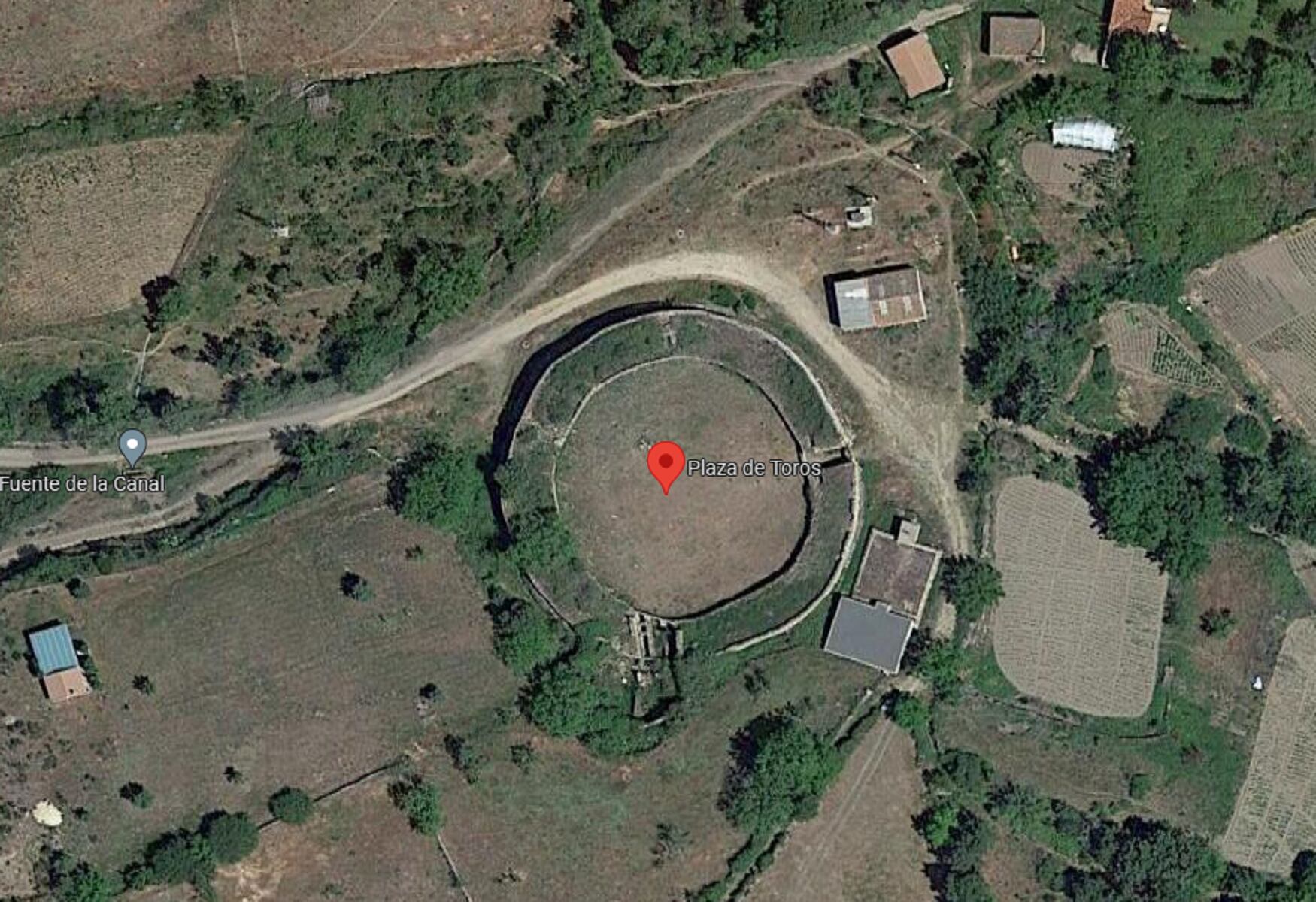 Enclave en el que se encuentra la plaza de toros de Villafranca de la Sierra